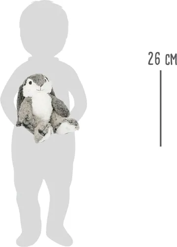 small foot Hase Hoppel, Kuscheltier mit flauschigem Fell und Schlappohren, zum Spielen, Schlafen und Schmusen, 6328