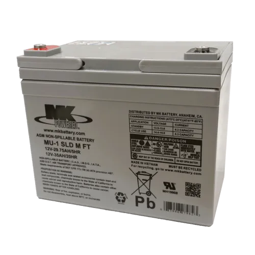 Produktbild MK Battery 12V 35Ah Rollstuhl Batterie AGM Bleiakku MU-1 SLD M-FT