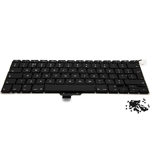 MMOBIEL Keyboard Tastatur UK Version QWERTY Ersatz kompatibel mit MacBook Pro A1278 13” 2008-2012