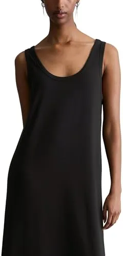 Marc OߴPolo Denim Damen Jerseykleid ärmellos Relaxed Fit, Schwarz (Black), M
