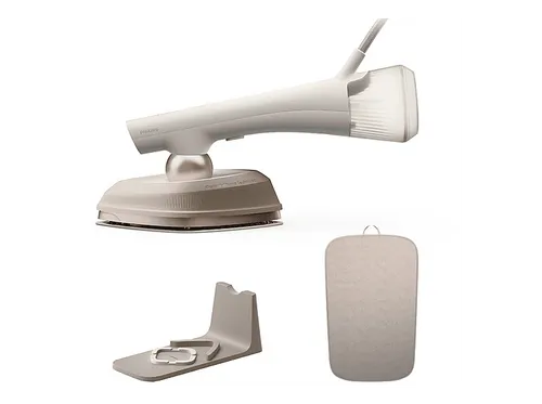 Philips OneTurn 2-in-1 Bügeleisen & Steamer 8000 Series - Startklar in 45 Sekunden: Leicht und effizient, ideal für schnelles Bügeln ohne Brett. Kraftvoller Dampf für perfekte Ergebnisse, sowohl horizontal als auch vertikal. Flexibles Wechseln zwischen Bügeln und Steamen.