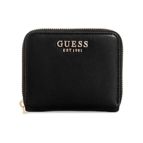 GUESS Laurel SLG Small Zip Around Wallet S Black in schwarz von GUESS