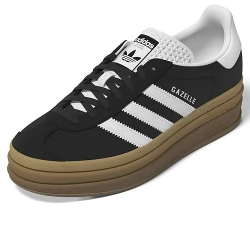 adidas Gazelle Bold W IE0876 - Damen Sneaker in 36 EU - Klassische Damen-Sneaker mit Wildleder-Obermaterial, schnürbarem Design und bequemer Gummisohle für zusätzlichen Komfort.