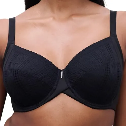 Chantelle Easy Feel Easy Support Bügel-BH 100D Schwarz - Eleganter Bügel-BH mit weicher Spitze für sanften Halt. Ideal für den Alltag, bietet er Komfort und stilvolle Details.