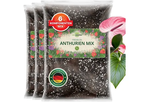 OraGarden Gartenbau-Substrat Anthurien Erde 9 l - Hochwertiges Substrat für Anthurien, ganzjährig einsetzbar und fördert gesunde Pflanzenentwicklung.