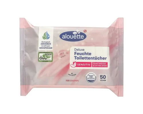 Produktbild alouette feuchtes Toilettenpapier sensitiv Deluxe