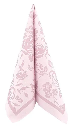Airlaid Serviette Fiori in Pastell Altrosa, 40 x 40 cm in pink von APARTina