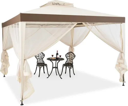 GOPLUS 3x3m Pavillon mit 4 Seitenwänden