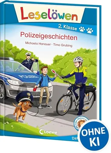 Leselöwen 2. Klasse - Polizeigeschichten: Erstlesebuch für Kinder ab 7 Jahre
