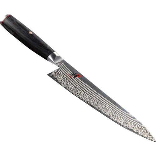 Miyabi 5000FC-D Gyuto Messer 200 mm - Küchenmesser mit innovativem Damastmuster und mehrlagigem Aufbau, ideal für präzises Schneiden von Fleisch und Gemüse. Hergestellt in Japan für höchste Qualität.