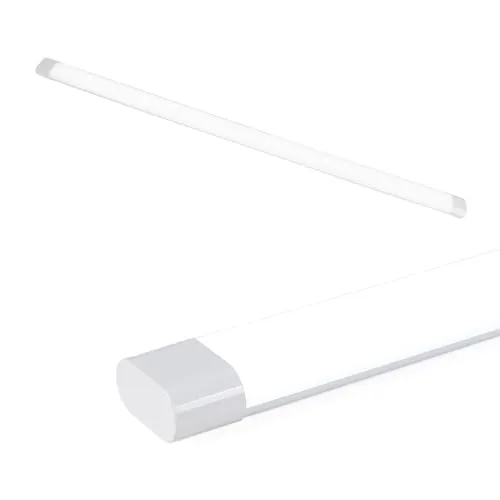 Alpinaluz Lineare LED-Lampe, 120 cm, 36 W, 4500 lm, Kaltweiß, 6000 K, LED-Display, hohe Effizienz, matter Diffusor, blendfrei, weißes Gehäuse