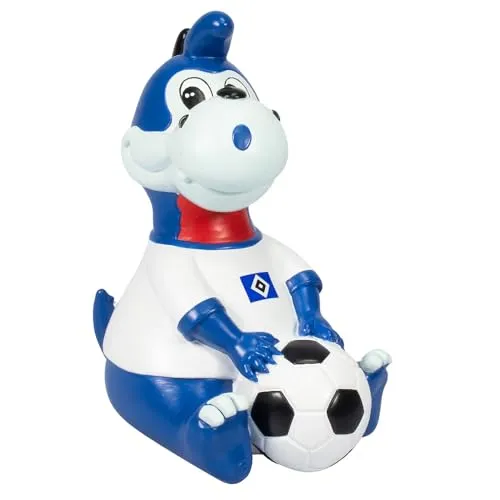 Hamburger SV HSV Spardose Hermann - Spardose „Hermann“ im weißen Trikot mit HSV-Raute, ideal für Kinder, um spielerisch Geld zu sparen und die HSV-Leidenschaft zu fördern.