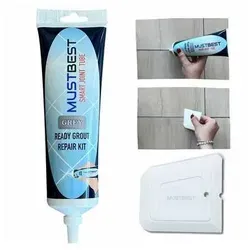 Schnell trocknendes Fliesenmörtelreparatur Füllungen | 380 ml, Grau