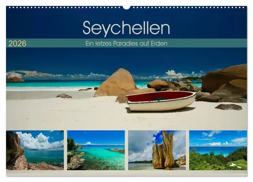 Marcel René Grossmann | Seychellen - Ein letztes Paradies auf Erden... - Kalender 2025 mit traumhaften Stränden der Seychellen. Ideal für Reisefans, die sich von der Schönheit dieser Inseln inspirieren lassen möchten. 12. Edition, 14 Seiten, deutscher Verlag.