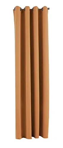 Gardinenbox Vorhang Blickdicht »Newyork« Orange HxB 245x140 cm 1er-Pack Thermo-Gardine Verdunkelungsvorhang Blackout Ösen schalldämmend ÖKOTEX UV-Schutz Raffhalter, 201920600