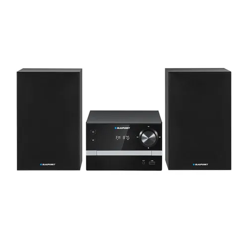 Bluetooth Mini HIFI Stereoanlage Blaupunkt MS9BT - Kompakte Mini HIFI Stereoanlage in Schwarz mit Bluetooth-Funktion, ideal für Musikliebhaber. Genießen Sie Ihre Lieblings-CDs und FM-Radio in bester Klangqualität.