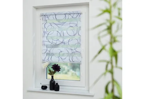 Doppelrollo Espiral von Liedeco in blau von Liedeco