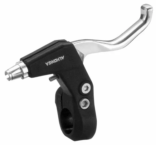 Bremshebel schwarz kurz 2 Finger Hebelarm Alhonga Aluminium für Fahrräder
