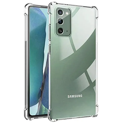 CoolGadget Ultra Crystal Clear Hülle für Samsung Galaxy Note 20, Transparente TPU Schutzhülle mit Stoßschutz, Klar