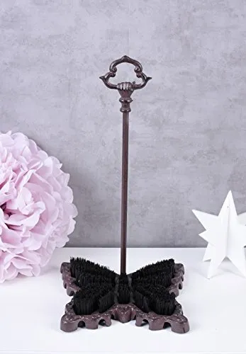 Schuhabtreter Gusseisen Schmetterling Schuhputzer Schuhbürste Fußabtreter Palazzo Exklusiv