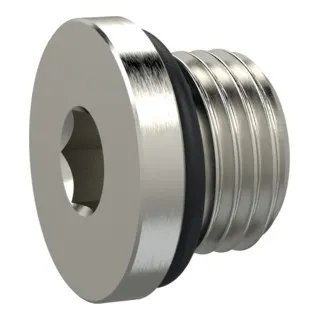 Riegler Verschlussschraube, Innensechskant 10 mm, G 1/2, NBR O-Ring, MSN