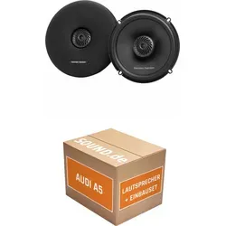 Harman/Kardon FIT6 Lautsprecher Einbaupaket für Audi A5 Cabrio (360W) - Komplettset für den Lautsprecheraustausch im Audi A5 Cabrio (seit 2016). Enthält hochwertige Harman/Kardon Lautsprecher für beeindruckenden Klang und einfaches Einbauen. Ideal für Audi-Fans, die ihr Soundsystem aufwerten möchten.
