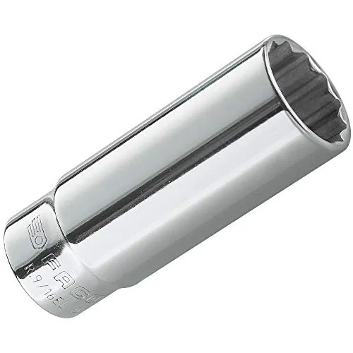 FACOM 1/4 Zoll Steckschlüssel, 12 Kant, lang, 11/32, 1 Stück, R.11/32EL