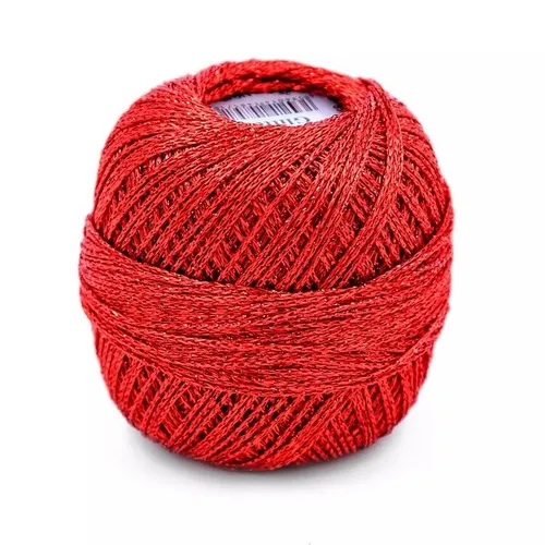 GRÜNDL GARN GLITTER 25 g ROT GLITZERGARN 100g/13,96€