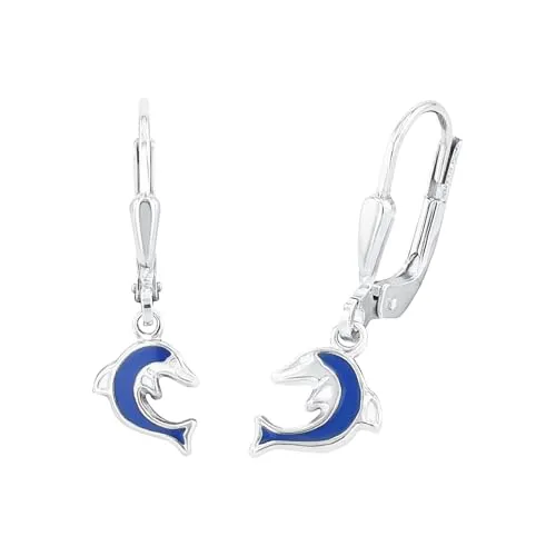 Amor Ohrhänger Mädchen, 925 Sterling Silber, maritimes Design - Ohrringe für Damen, niedliches maritimes Design aus 925 Sterling Silber, ideal für besondere Anlässe, kommen in einer eleganten Geschenkbox.