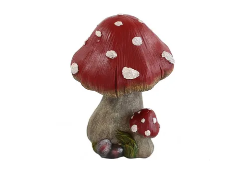 colourliving Dekofigur Fliegenpilz 22 cm Dekopilze Pilzfiguren Deko Fliegenpilz, mit leuchtend roter Kappe und den charakteristischen weißen Punkten