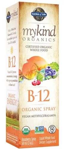 Garden of Life Mykind Organics B-12 Organic Spray, Raspberry - (325,86 EUR/kg)