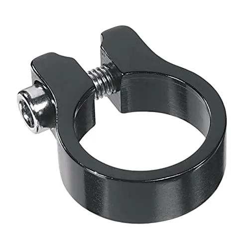 cyclingcolors Fahrrad Sattelklemme Leichtgewicht Aluminium Sattelkloben Sitzklemme Klemmanzüge Rahmensitzrohr, Durchmesser 28.6 mm (Schwarz)