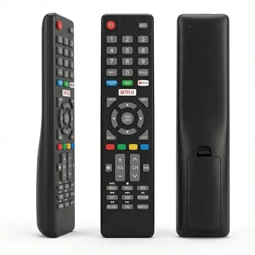 Dakana Fernbedienung geeignet für Dyon Smart TV – Passend für Smart XT & Movie Smart XT (V1/V2 beachten!) – Mit Netflix, YouTube & Prime Video Tasten – Sofort einsatzbereit