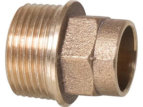 Rotguß Lötfitting 4243g Übergangsnippel 22-R 1'' AG