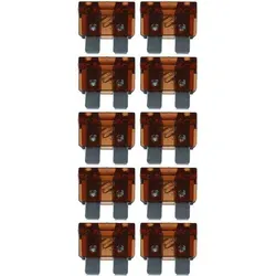 baytronic 10x Kfz-Flachstecksicherung Standard 7,5A in braun von baytronic
