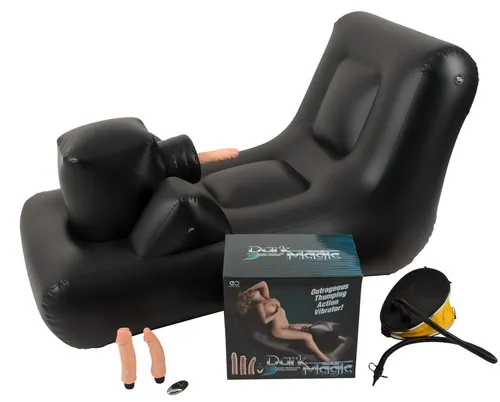 Sex-Liege mit Stoßfunktion Dark Magic Thrusting Bed aufblasbar Sexmöbel Sexliege