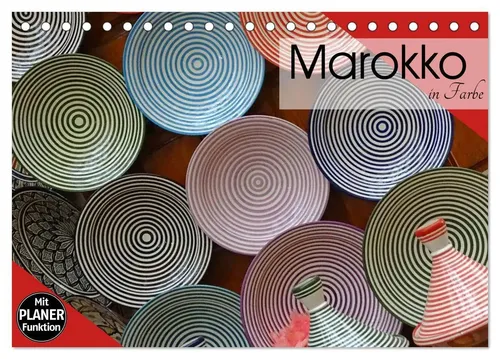 Flori Flori0 | Marokko in Farbe (Tischkalender 2026 DIN A5 quer), CALVENDO...