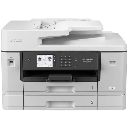 Brother MFC-J6940DW - 4 in 1 Tintenstrahl-Multifunktionsdrucker, ideal für A3-Druck, WLAN und intuitiver Farb-Touchscreen