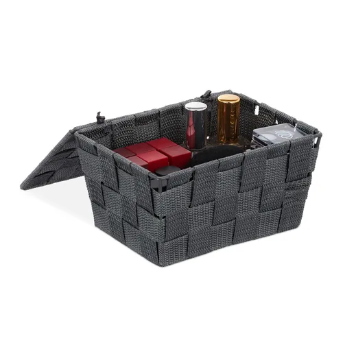 Aufbewahrungskorb Aufbewahrungsbox Bad-Organizer Flechtkorb Deko-Korb 1,8 l