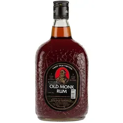 Old Monk Rum 7 Jahre 42,8% 0,7l - Exquisite indische Spirituose - Premium Rum mit 7 Jahren Reifung, vollmundig und aromatisch, ideal für Genießer und Cocktails.