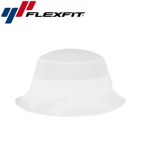 Flexfit Basic Bucket Hat Uni/One Size Weiß