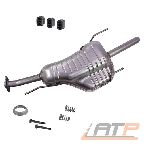ENDSCHALLDÄMPFER AUSPUFF SCHALLDÄMPFER FÜR OPEL ASTRA G F35 F70 1.6
