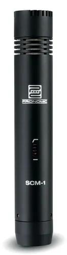Pronomic SCM-1 Kleinmembranmikrofon schwarz - Mikrofon für akustische Instrumente mit goldbedampfter 1/2