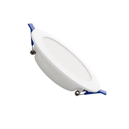 LEDKIA LIGHTING LED Einbaustrahler flach 6W Rund SOLID Ausschnitt Ø 100-110 mm 3000K Dimmbar TRIAC Warmweiß