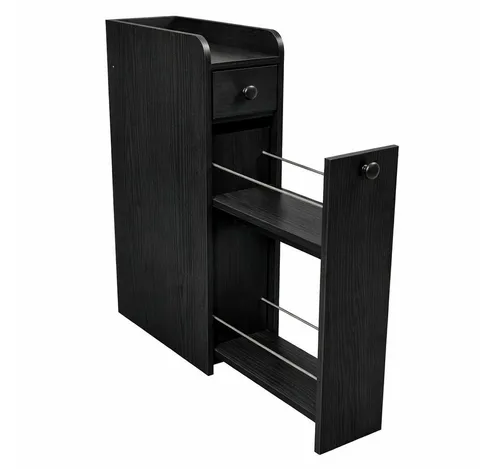 COSTWAY Badkommode mit Rollen & 2 Schubladen