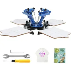 VEVOR 4 Stationen 4 Farben Siebdruckmaschine von Vevor