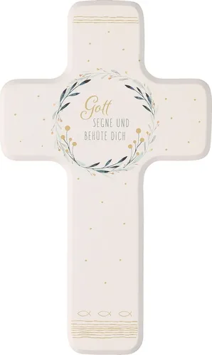 Kinderholzkreuz - Gott segne und behüte dich
