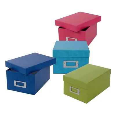 goldbuch Aufbewahrungsbox Bella Vista mit 8 Registrierkarten blau