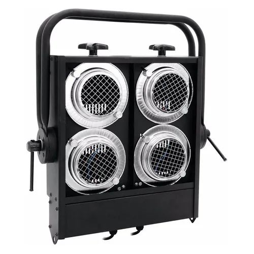 EUROLITE Audience Blinder 4xPAR-36 sw - Audience Blinder für 4 PAR-36-120V/650W-Leuchtmittel. Individuelle Verdrahtung für flexible Lampenversionen. Hochwertige Verarbeitung von Eurolite, ideal für beeindruckende Lichtshow-Effekte.