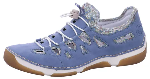 Rieker Damen Low-Top Sneaker 55956 in Blau in blau von Rieker